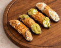 Cannoli box 4 stuks Pistache, Hazelnoot, Ricotta en Amaretto - Tarwevrij
