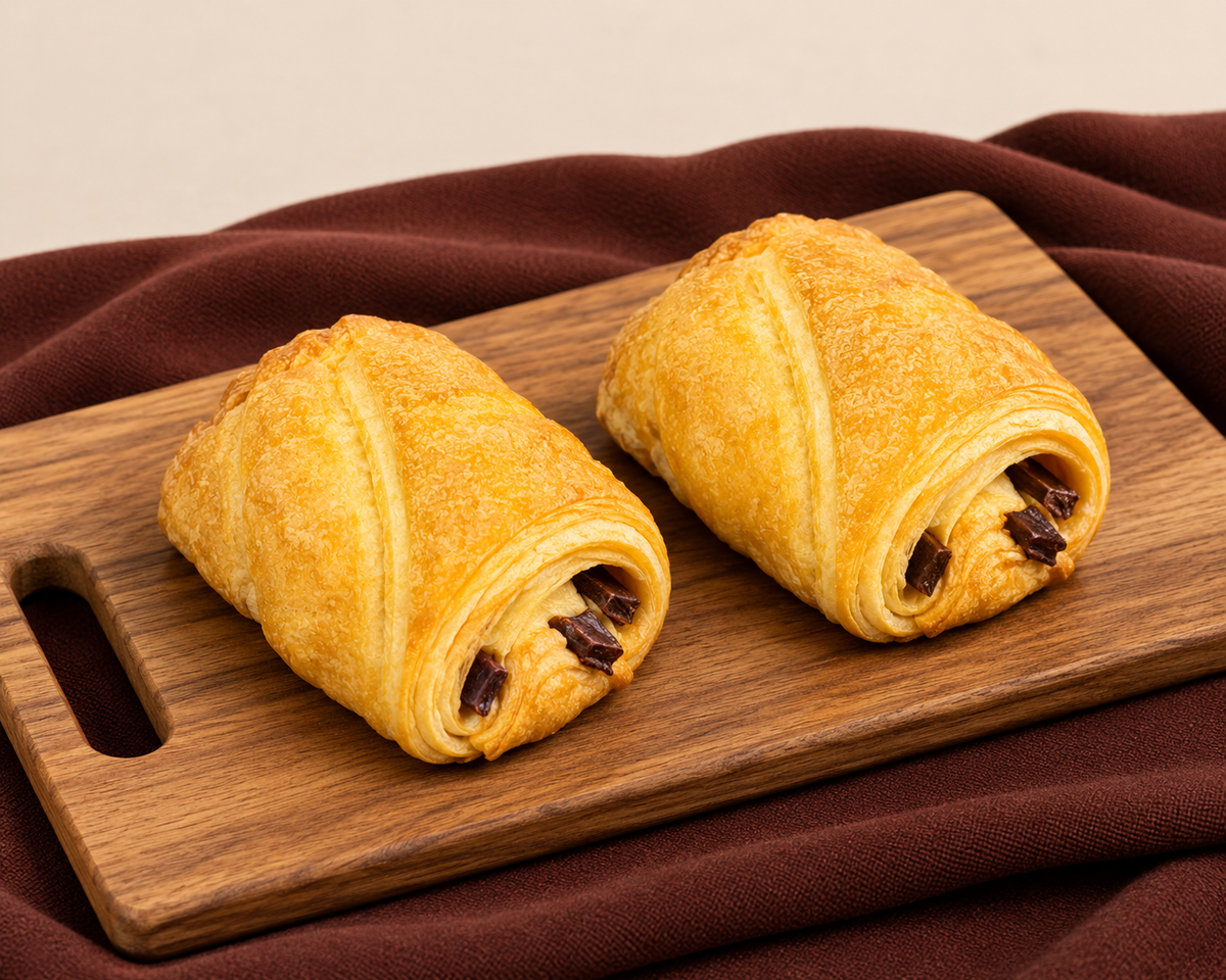 Chocolade croissants (2 stuks) Glutenvrij en lactosevrij